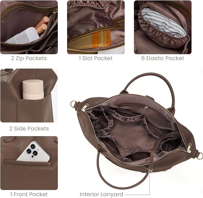 Diaper Bag Tote Convertible Vegan Leather Diaper Tote Backpack Diaper Mommy Bags Hospital Bag Work Totes - Image 4