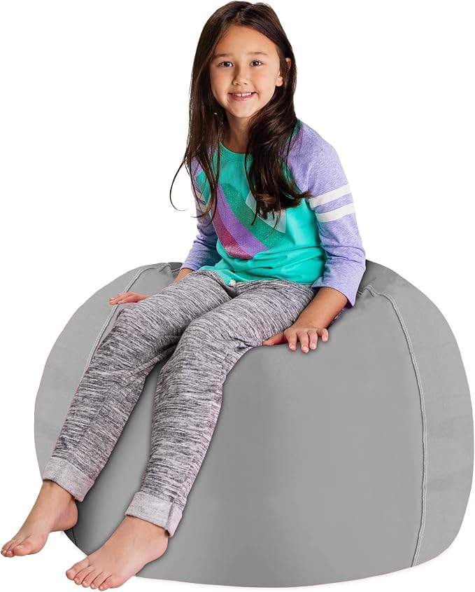 Posh Stuffable Kids Stuffed Animal Storage Bean Bag Chair Cover - Childrens Toy Organizer, X-Large-48 - Canvas Coloring Fabric - Fun World - Image 5
