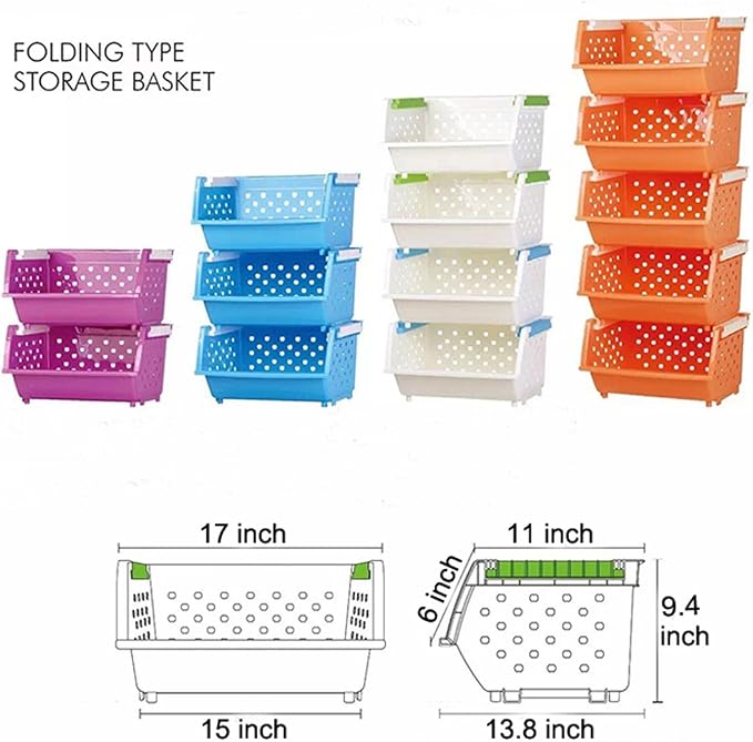 Kids' Toys Chest Large Baskets Storage Bins Organizer with Wheels Can Move Everywhere Natural/Primary (Primary Collection) (6 Baskets Choose) - Image 5