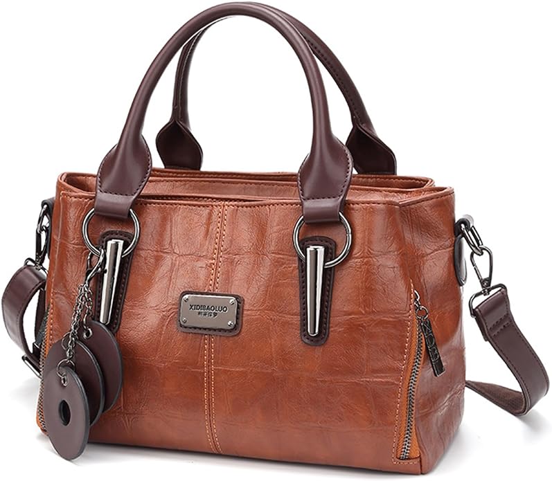 Handbags and Purses for women Vegan Leather Tote Bag for Women Satchel Shoulder Bags Travel Purse with Compartments by MCUVAEC