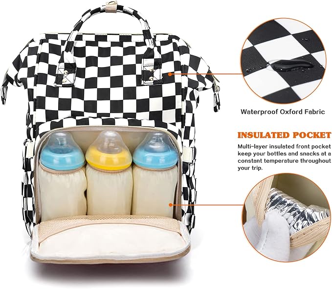 Diaper Bag Backpack for Mom & Dad, Multifunction Waterproof Baby Changing Bags, Large Nappy Bag Backpack - Image 2