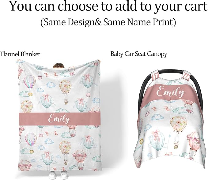 Custom Diaper Bag with Name Personalized Hot Air Balloons Nylon Travel Backpack for Holiday Travel Customized Nappy Changing Bag with Pockets for New Mom - Image 6