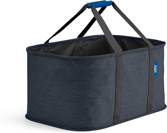Joseph Joseph Hold-All, Collapsible 35L/9.25 Gallon Washing Laundry Basket Bag, Durable Fabric, Moisture Resistant - Carbon Black by Unknown