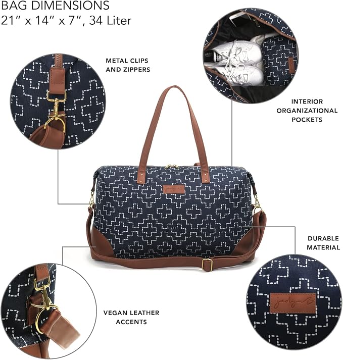 Luna Women's Weekender Bag and Travel Duffel, Large 37 Liter Capacity - Image 3