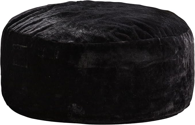 Hobestluk Bean Bag Chair for Adult Giant Beanbag with Filler Black 4FT | Breathable Material Removable Machine Washable Cover Memory Foam Living Room Bedroom Reading Gaming Oversized Large Big - Image 8