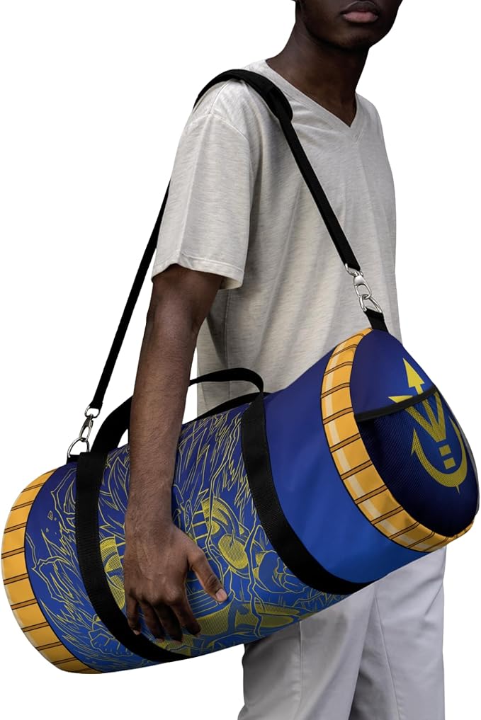 Anime Gym Bag for Women Men - Large Capacity Waterproof Workout Fitness Travel Sports Bags Fashion Street Camping Expandable Carry On Duffle Bag For Couple (Blue Vgta) PTY - Image 5