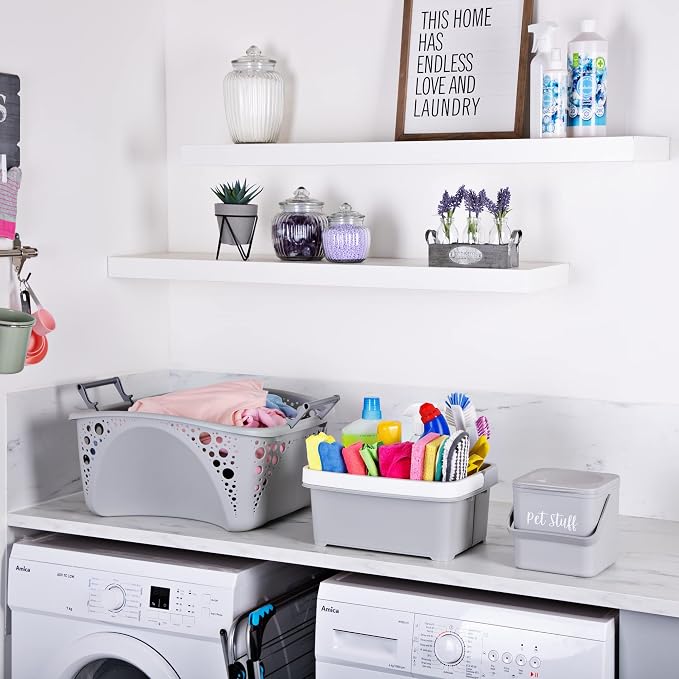 Minky Storage Caddy, Grey, One Size - Image 5