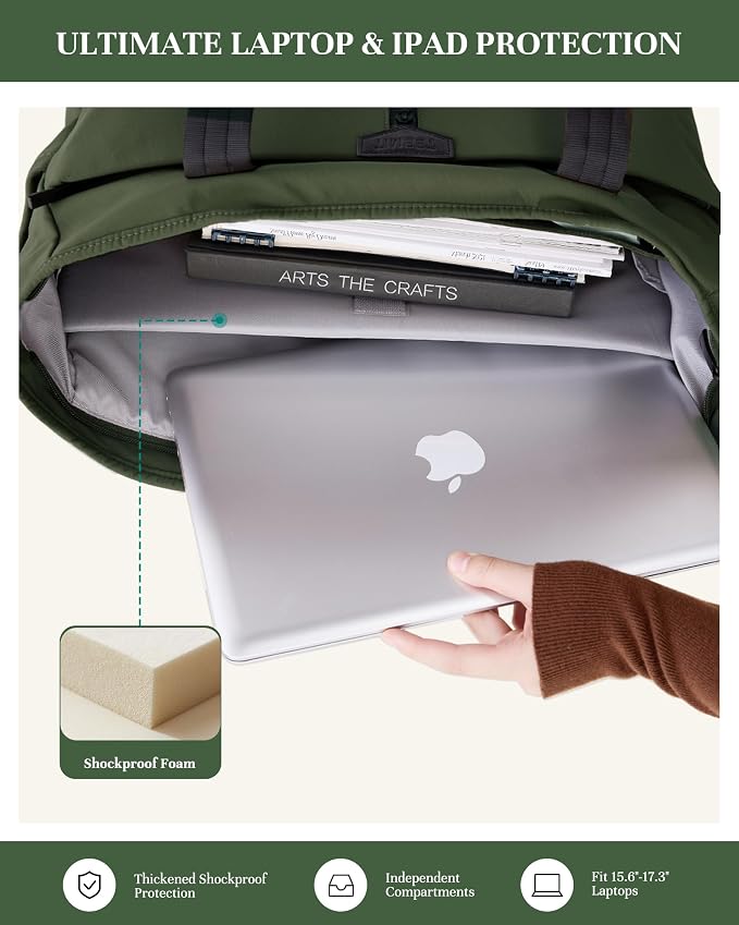 Timeet Laptop Tote Bag for Women, Water Resistant Work Tote Purse with Laptop Compartment for Daily Office Casual Travel - Image 3