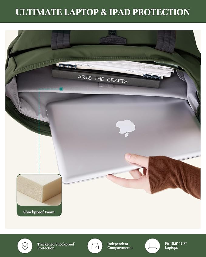Timeet Laptop Tote Bag for Women, Water Resistant Work Tote Purse with Laptop Compartment for Daily Office Casual Travel - Image 3