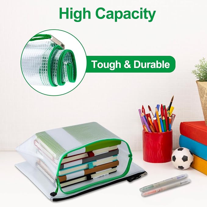 40pcs Mesh Zipper Pouch Bags, 8 Size Zipper Bags | Multi-use Waterproof Mesh Bags for Board Games & Puzzles,Organizing Storage for School Office Supply,Cosmetics Travel Storage - Image 5