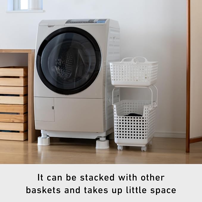 Like-it │SCB-6 │Daily use inside or outside. Movable handles make it easy to carry around. | Portable large basket for kitchen, laundry and kids room. | 18.7 x 12.2 x 15.47" | Mint blue | 10.57 gal - Image 3