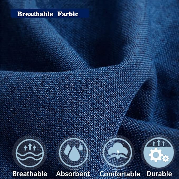 Stuffed Animal Storage Bean Bag Cover (No Filler) Extra Soft Beanbag Seat Chair Covers-Cotton Linen Memory Foam Beanbag Replacement Cover for Adults Children without Filling - Image 4