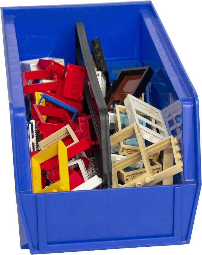 Akro-Mils 40230 Plastic Length Dividers for AkroBins Stackable Storage Bins Models 30230, 30235, 30255, Custom Storage Inserts for Tools, Crafts & Supplies, 6-Pack, Black - Image 5