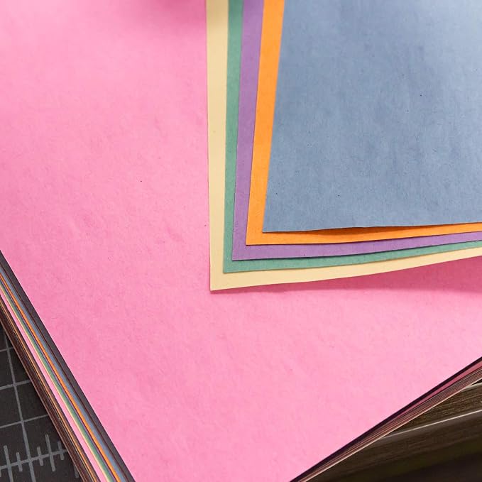 BAZIC Construction Paper Pad 16 Sheet 18" X 12", Assorted Colors, for Fold Cut Glue, Gift for Classrooms School Home DIY, 1-Pack | 16-sheet pad of assorted-color construction paper, Cutting, Folding, Crafts, For school and craft projects - Image 7