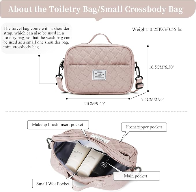 Weekender Bags for Women, Travel Duffel Bag with Shoes Compartment | Overnight Bag with Toiletry Bag, Carry on Personal Item Bag for Travel Business Trips Sport Hospital,Grid Travel Bag Set - Image 4