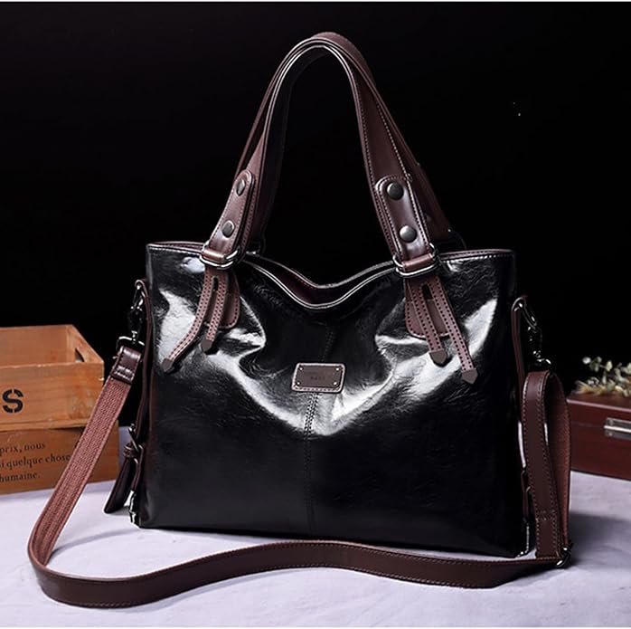 Handbags and Purses for women Vegan Leather Tote Bag for Women Satchel Shoulder Bags Travel Purse with Compartments - Image 4