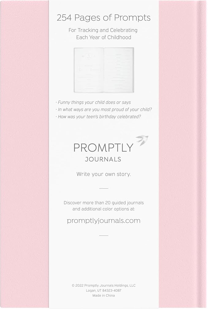 A Complete Childhood History: From Pregnancy to 18 Years Old (Blush Pink, Leatherette) | Baby Book and Pregnancy Journal | Baby Memory Book - Image 2