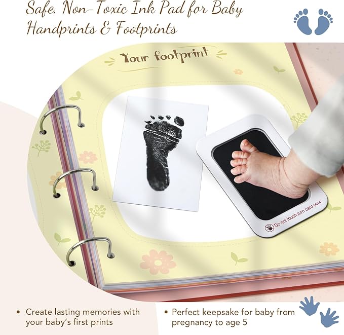 Kasfalci Baby Memory Book – Baby Book Keepsake Pregnancy Journal, Gender Neutral Photo Album and Milestone Scrapbook for Boy or Girl to Record Memories from Pregnancy to Age 5,Newborn Books - Image 5