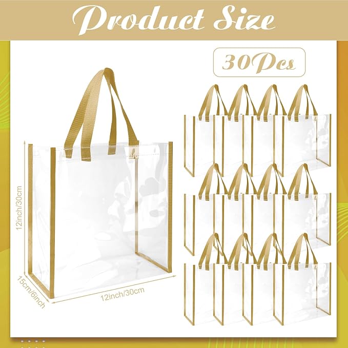 Eccliy Clear Tote Bag Stadium Approved with Handles - Image 4