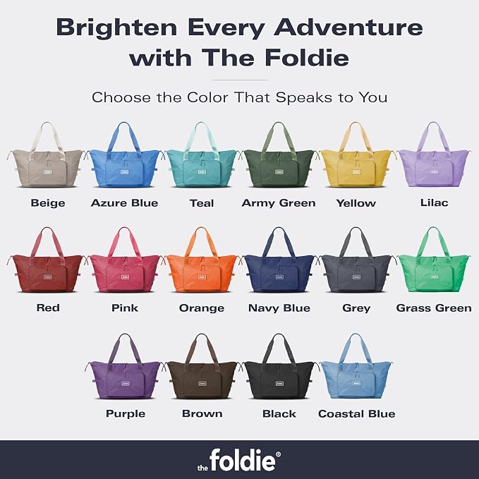 The Foldie Foldable Travel Bag for Women - 40L Weekender Bag with Multiple Pockets - Carry On Expendable Travel Bag - Image 7