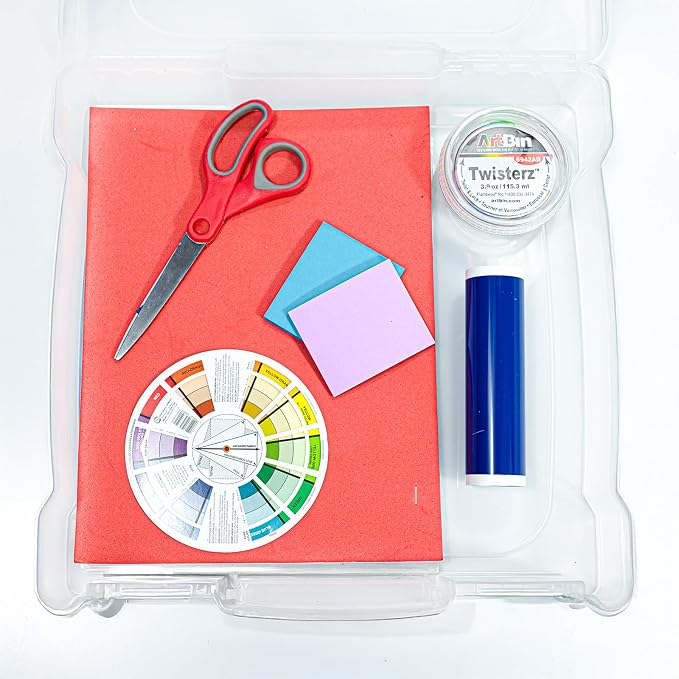 ArtBin 6913ZZ 12" x 12" Portable Art & Craft Organizer with Handle 3-Pack, [3] Plastic Storage Cases, Clear - Image 9