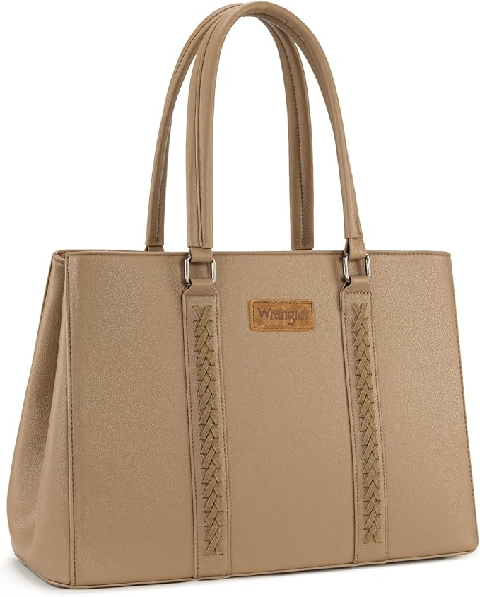 Montana West Wrangler Laptop Tote Bag for Women 15.6 Inch Computer Bag for Work Large Double Compartment Purse and Handbag by THEOFFICIALMONTANAWEST