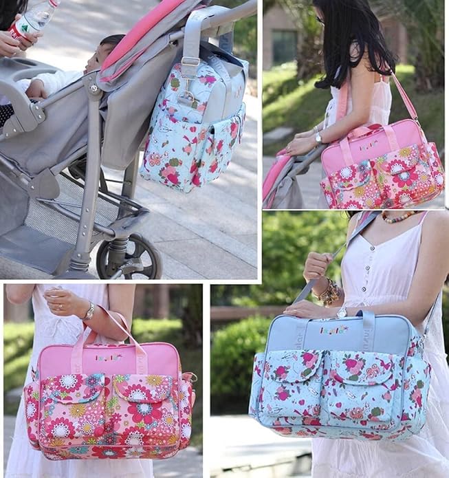 Kamay's Mummy Shoulder Bag Diaper Bag Chic Nappy Changing Bag Tote/Messenger Style Large with Changing Mat, Adjustable Straps - Image 8
