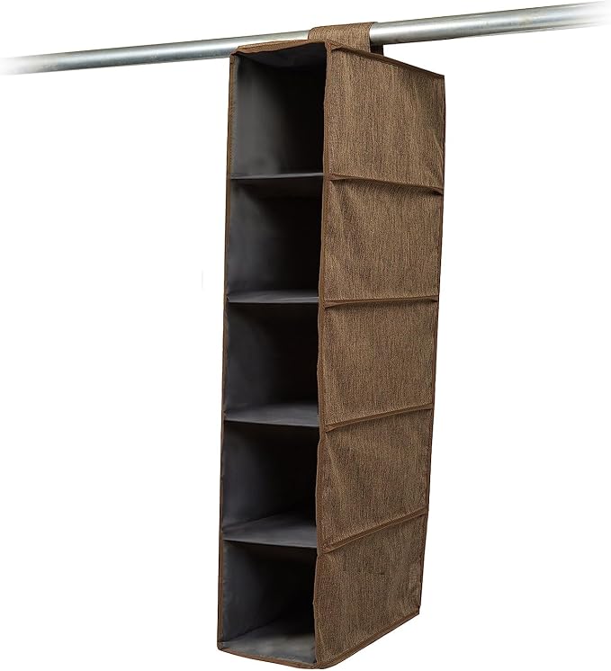 Covermates Hanging Shoe Organizer for Closet, 7" W x 13.5" D x 34" H | durable polyester construction, label window, 3-year warranty by Covermates