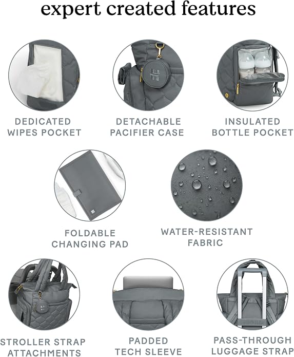 HUGGIES unisex-adult Cozy Hugpack Tote Diaper Bag - Image 4