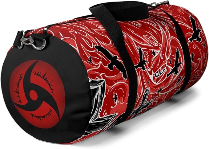 Anime Gym Bag for Women Men - Large Capacity Waterproof Workout Fitness Travel Sports Bags Fashion Street Camping Expandable Carry On Duffle Bag For Couple (Red Tachi) PTY - Image 4