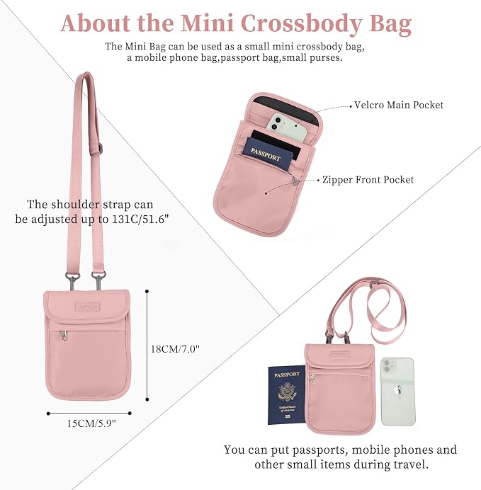 Weekender Bags for Women, Personal Item Travel Bag with Shoes Compartment | Overnight Travel Duffel Bag with Toiletry Bag&Mini Crossbody Bag, Airplane Friendly Carry-On Bag - Image 9