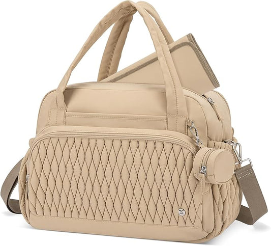 Telena Tote Diaper Bags, Travel Crossbody Large Capacity Hospital Bag for Women Labor Delivery with Pacifier Case by Telena