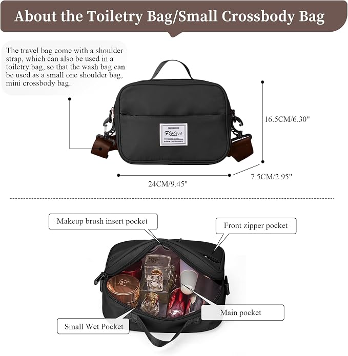 Weekender Bags for Women, Carry-On Overnight Travel Duffel Bag | Travel Bag with Shoes Compartment & Toiletry Bag, Extra Large - Image 4
