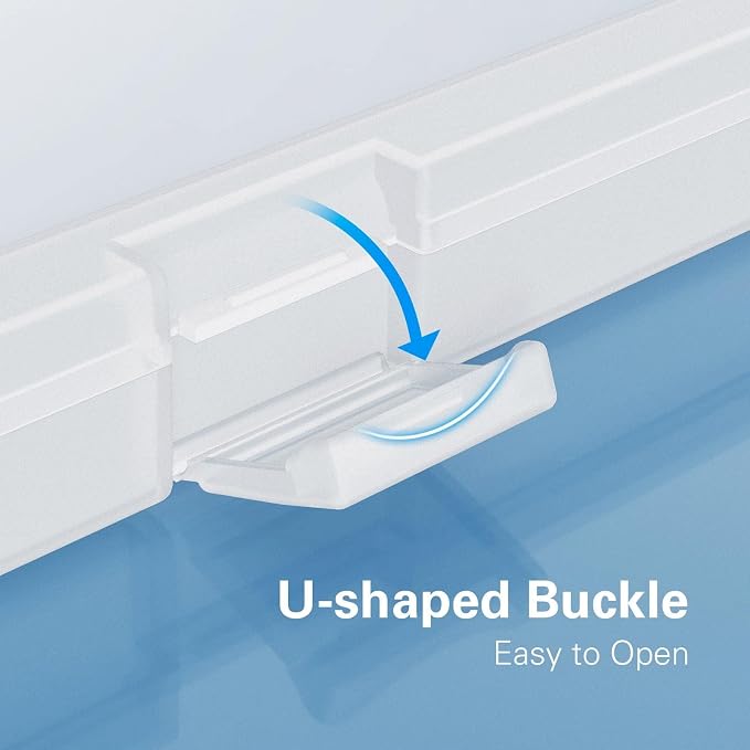 4-Pack Craft Organizers and Storage, Art Supply Organizer with Secure Lid, Clear Stackable Plastic Storage for Puzzle, Board Game, Photo, 12 x12 Paper, Inner Size 12.2" x 12.2" x 0.85" - Image 4
