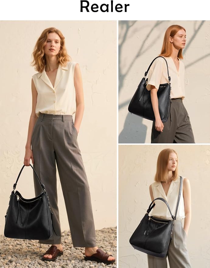 Hobo Crossbody Bag for Women, Designer Shoulder Purse Handbags - Image 2