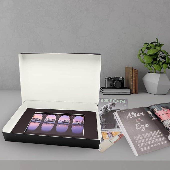 Lineco Drop Front Archival Storage Box, 16.75x20.75x3 in, Black, 2 Pack | Acid-Free with Metal Edge, Preserves Picture Longevity, Organize Photos, Newspapers, Prints, Documents, Crafts, DIY - Image 8