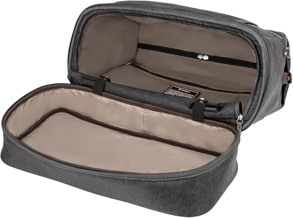 Travelpro Platinum Elite Carry on Soft Travel Drop-Bottom Weekender Bag, Overnight, Men and Women - Image 5
