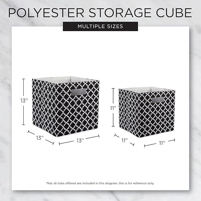 DII Collapsible Storage Organizer Bin, Small, 11" Cube, Pink, 2 Count - Image 9