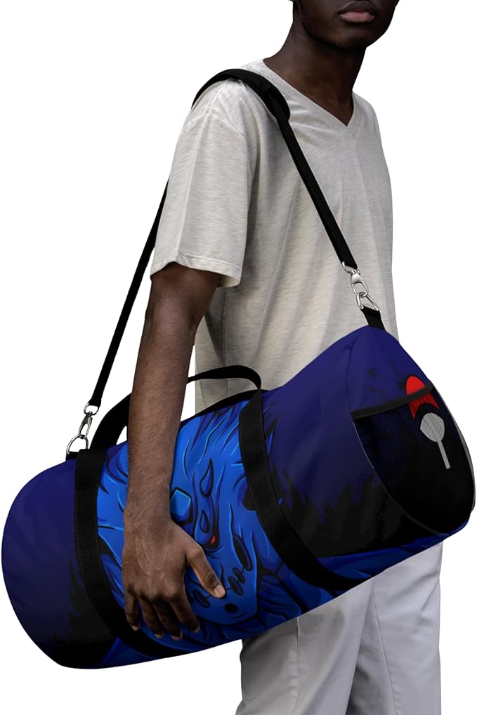 Anime Gym Bag for Women Men - Large Capacity Waterproof Workout Fitness Travel Sports Bags Fashion Street Camping Expandable Carry On Duffle Bag For Couple (Blue Susano) PTY - Image 6