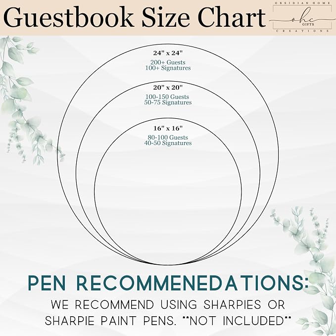 Personalized Round Guest Book Alternative Sign, Unique Guest Book Sign, Custom Alternative Guest Book, Wooden Guest Book, Wedding Ceremony Guestbook Sign (Design 4) - Image 9