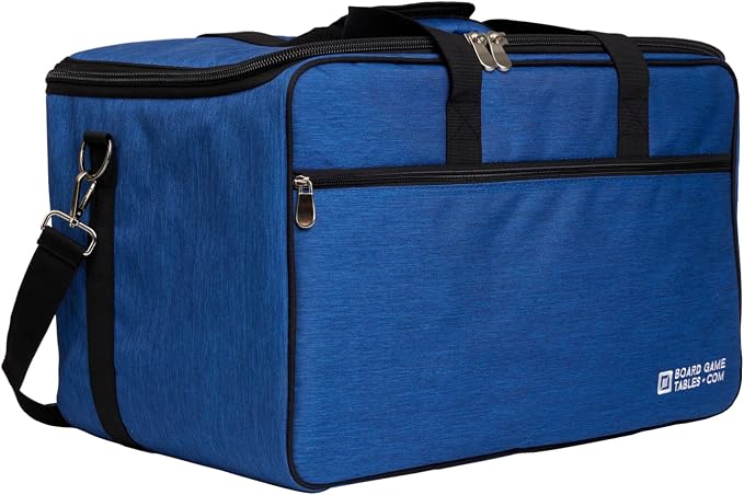 Board Game Bag, Fits 7 Standard Boxes, Padded For Protection | Carry With Backpack | Shoulder Strap or Luggage Slip | Duffle Bag For Travel Or Game Night by BoardGameTablescom