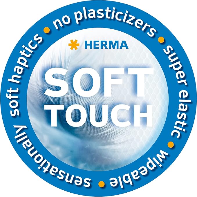 Herma 20021 Zip Toiletry Bag A5, transparent (26 x 20 cm) small zippered travel pouch for cosmetics, liquids, make-up, toothbrush, clear cosmetic bag with zipper in black - Image 5