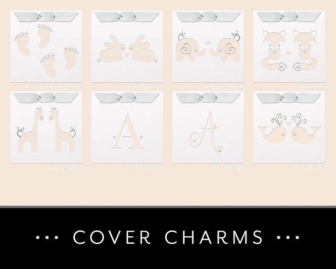 Personalized Twin Pregnancy Journal (8 Center Designs) - Hardcover Pregnancy Memory Book Customized with Babies’ Names, Nicknames or Phrase - Prompted Journal for New Moms (Ivory Dots) - Image 3