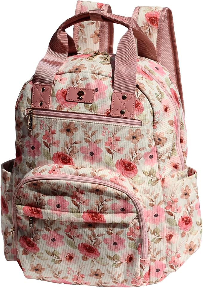 Diaper Bag Backpack Corduroy Multifunction Baby Fashion Travel Pack office Laptop Bag by ESVAN