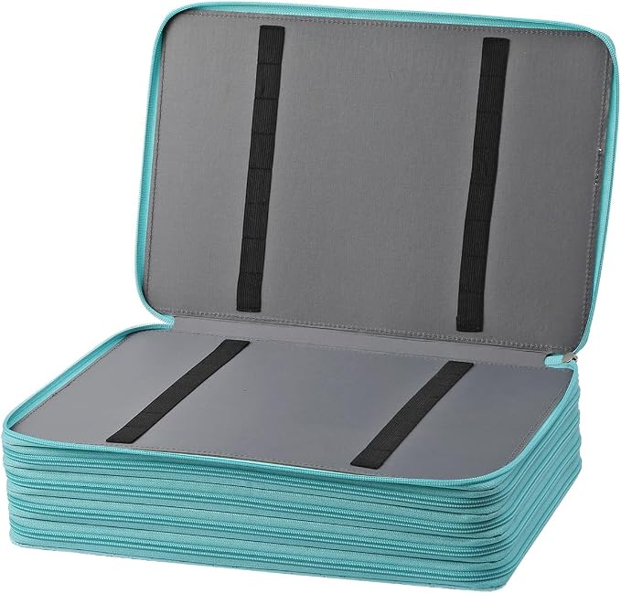 Large Capacity Colored Pencil Case - 500 Slots PU leather with Zipper Closure Portable Organizer for Watercolor Pencils Ideal for Artists（Green） - Image 3
