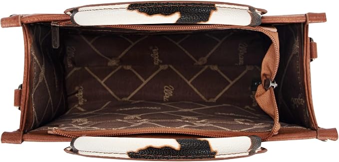 Montana West × Wrangler Tote Bag for Women Western Cow Print Purse Designer Top Handle Handbags - Image 5