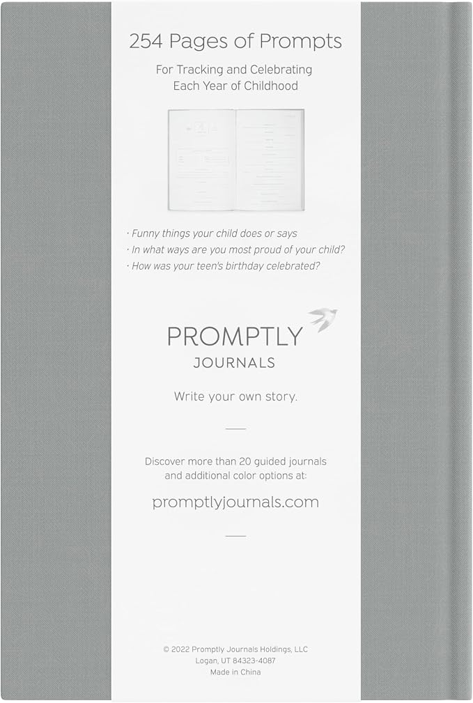 A Complete Childhood History: From Pregnancy to 18 Years Old (Grey, Linen) | Baby Book and Pregnancy Journal | Baby Memory Book - Image 2