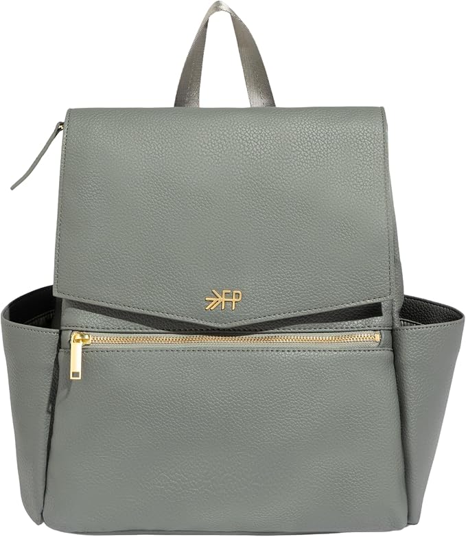 Freshly Picked Mini Diaper Bag II Backpack – Premium Vegan Leather Small Baby Bag without Changing Pad, Compact, Lightweight & Stylish for Moms On-the-Go, Stone by Unknown