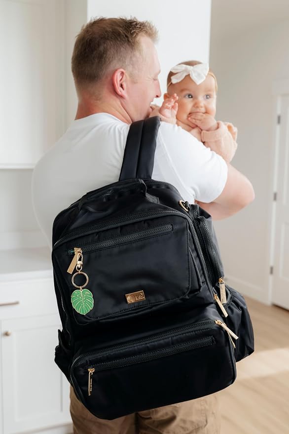 Lily & Sol Koa Diaper Bag Backpack for Travel- Large Capacity Family Travel Backpack, Machine Washable with Cooler Compartment, XL Changing Mat, Wet Bag, Laptop Sleeve & Luggage Sleeve - Image 2