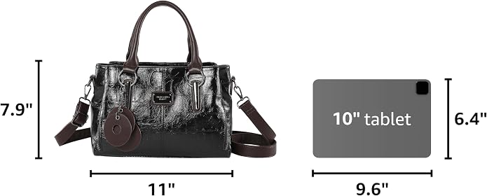 Handbags and Purses for women Vegan Leather Tote Bag for Women Satchel Shoulder Bags Travel Purse with Compartments - Image 3